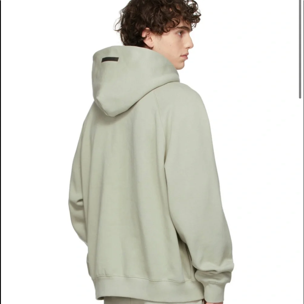 SOLD LINDA Fear of God UNISEX Green / Concrete hoodie receipt avail LAST ONE - Picture 3 of 8